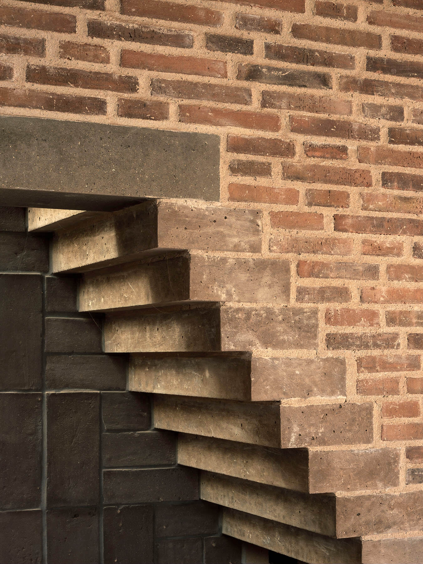 Brickwork detail, the kitchen