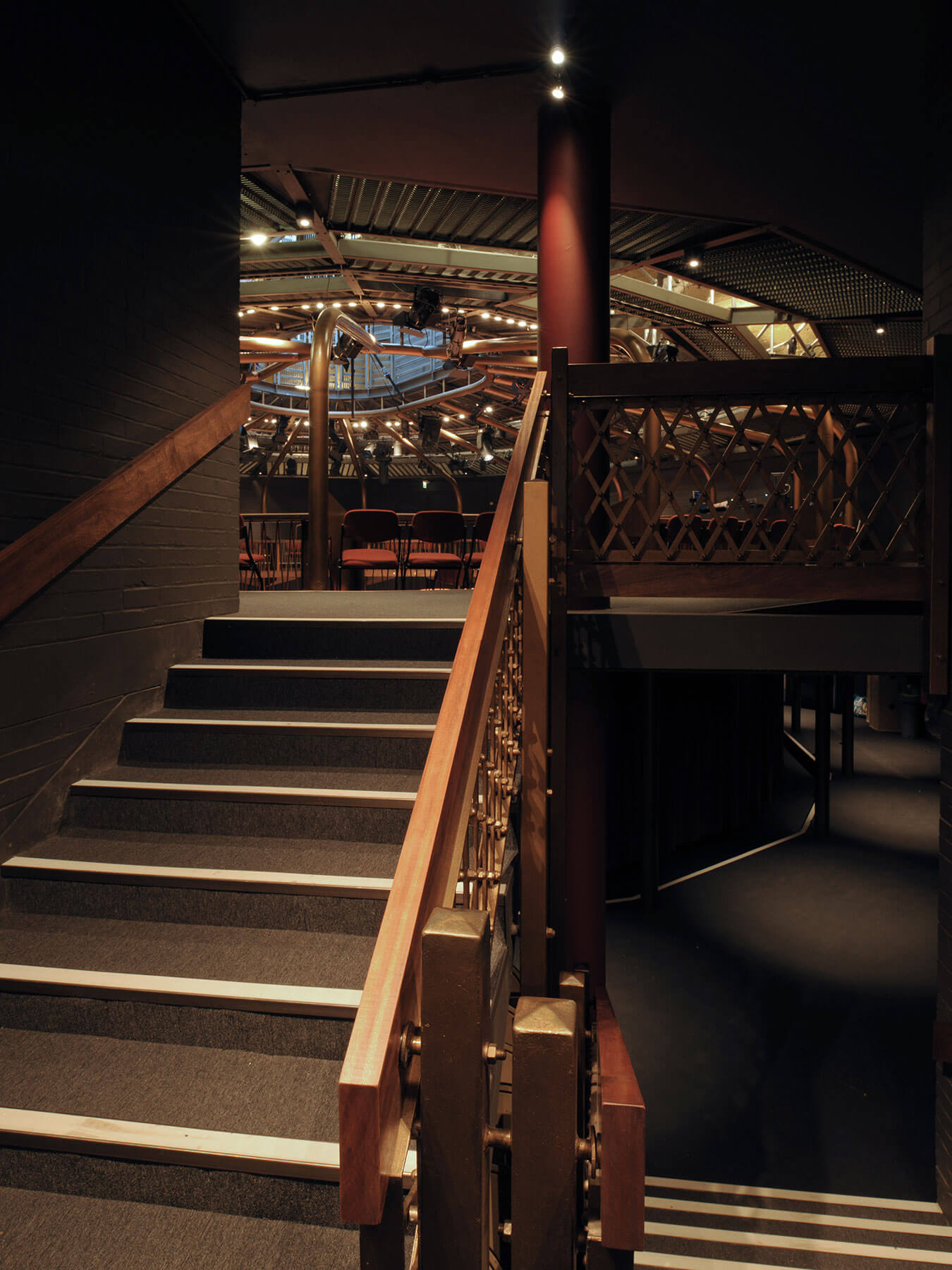 The theatre seen from the internal stair