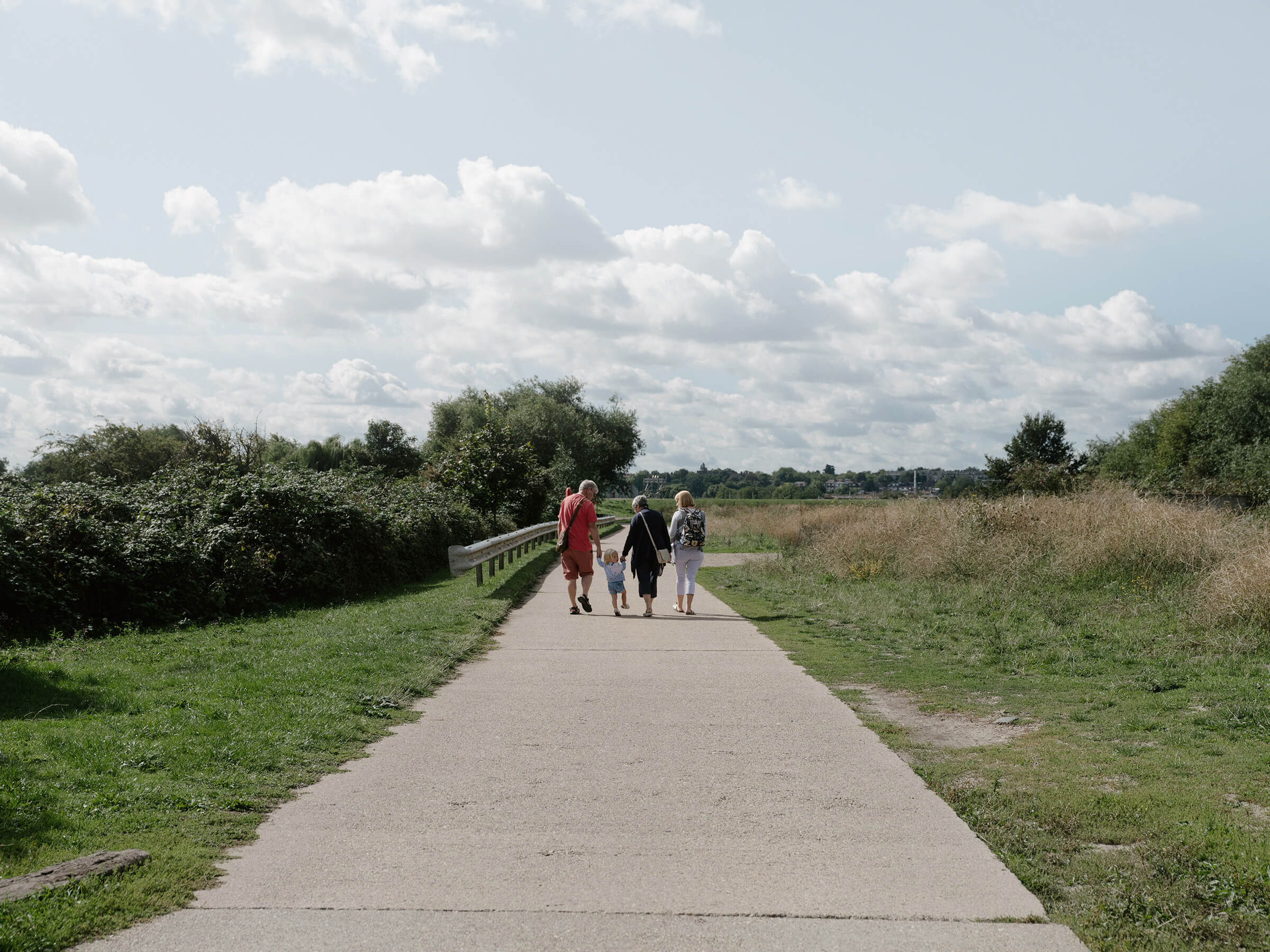 Family walking