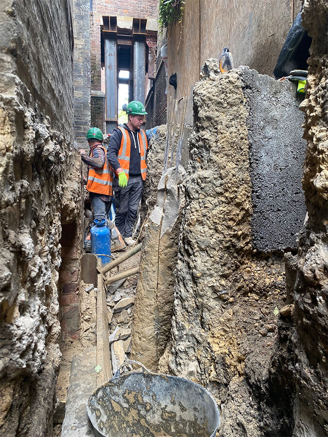 The passage between Old Court and the garden wall