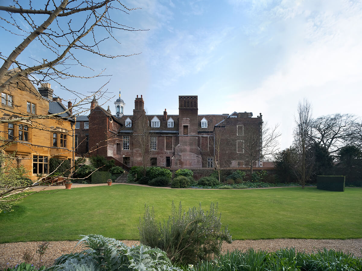 The brick north wall of the Old Court. Photo: Philip Vile