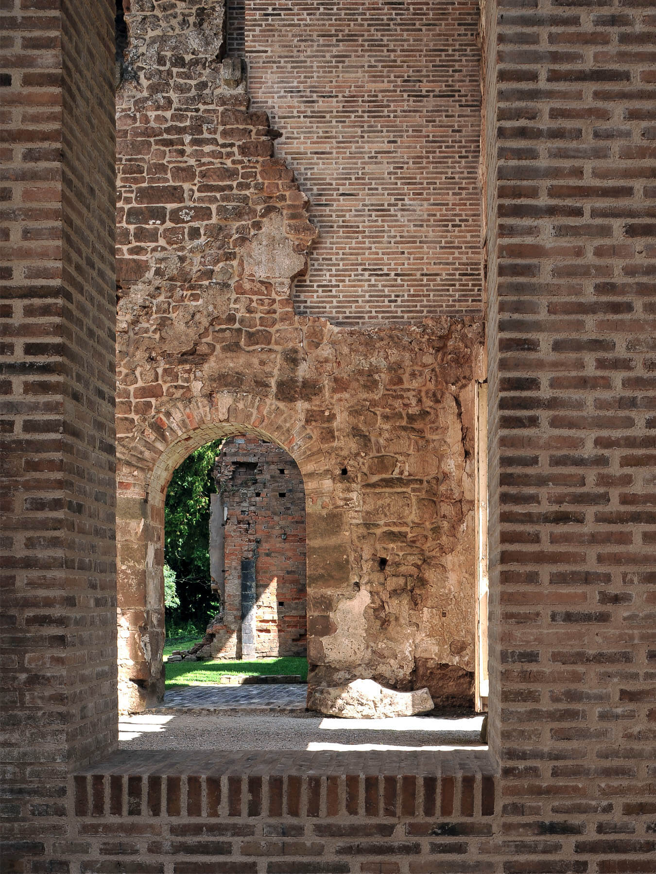 Brickwork detail, courtyards