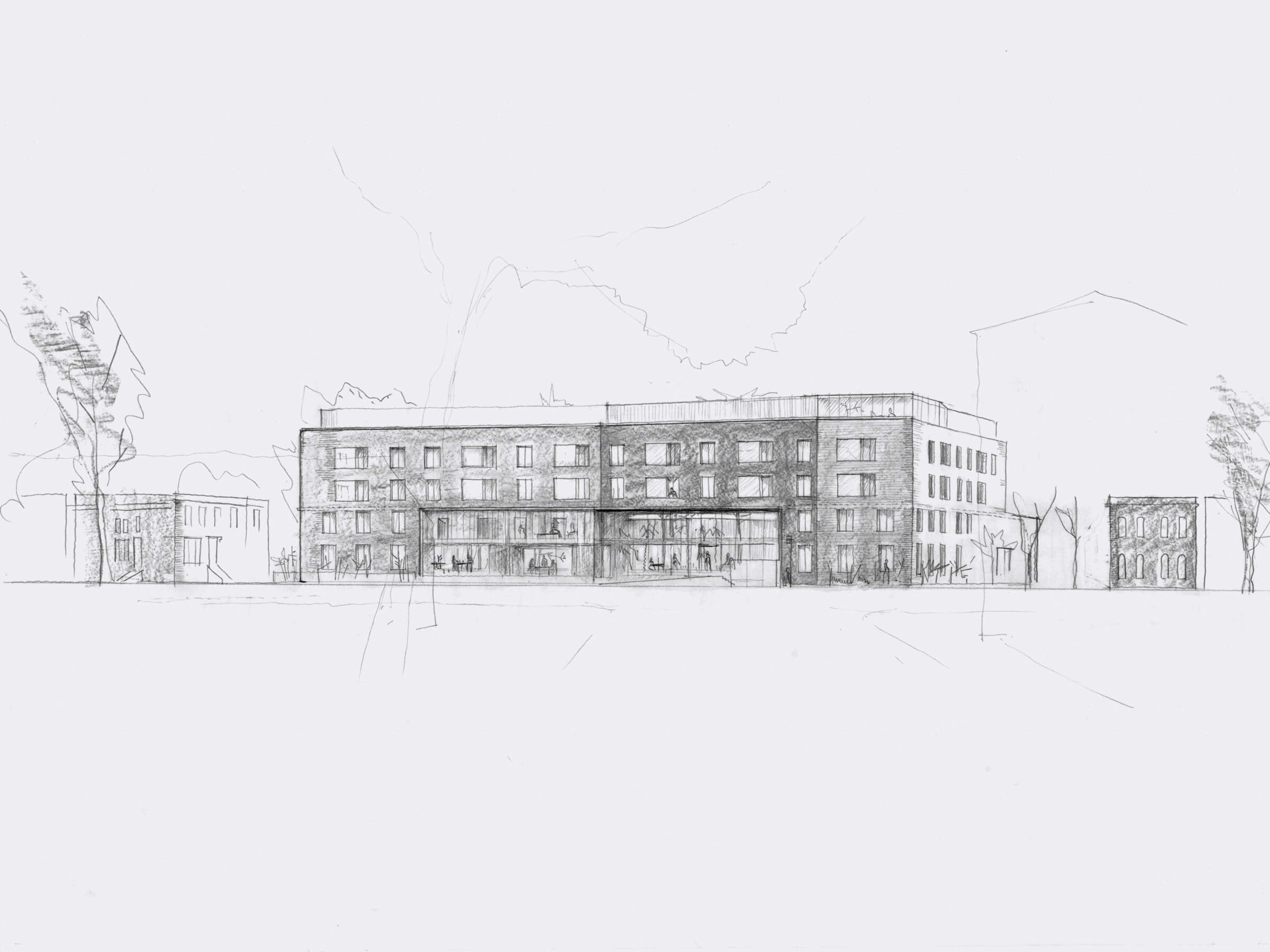 Sketch: view from North