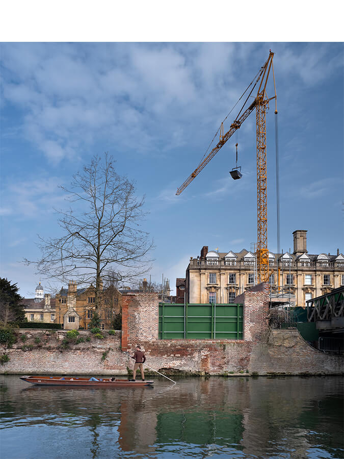 The passage between Old Court and the garden wall. Photo: Philip Vile