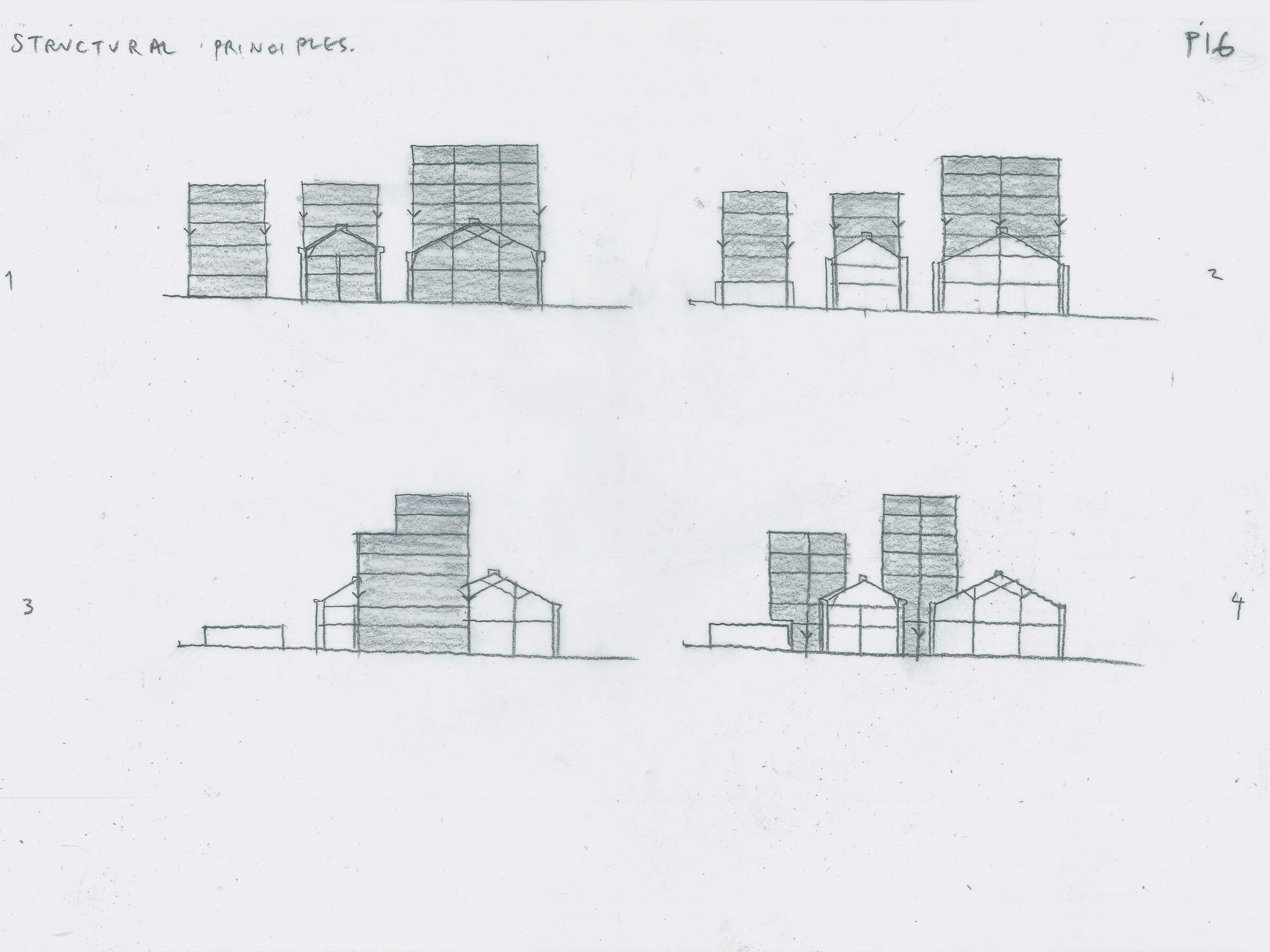 Options for structural principles: the principle adopted is bottom right