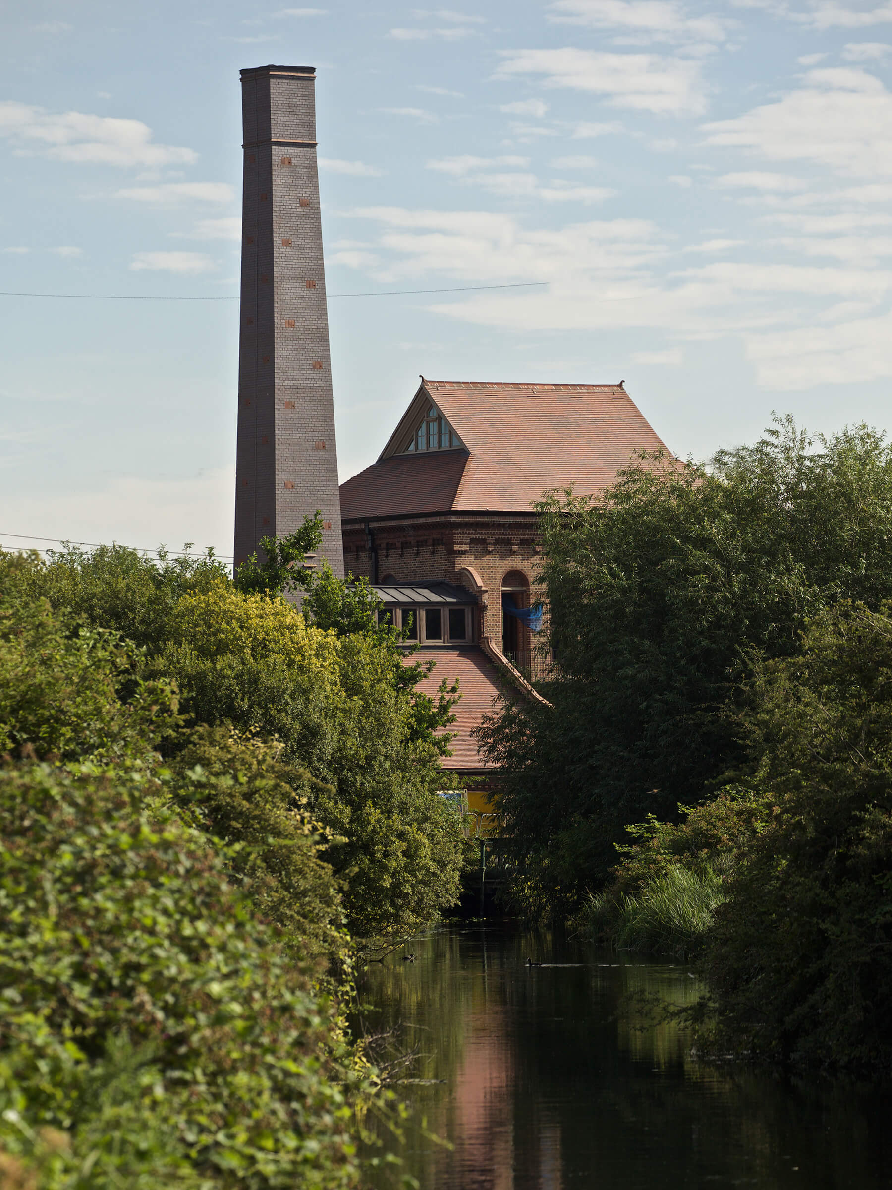 The Engine House seen along the Coppermill Stream